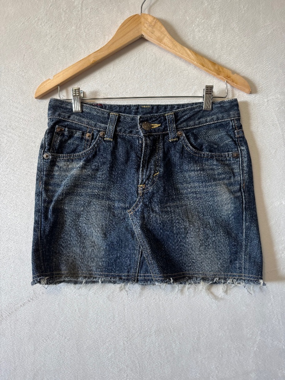 Edwin Japan Dark Blue Denim Mini Skirt small
